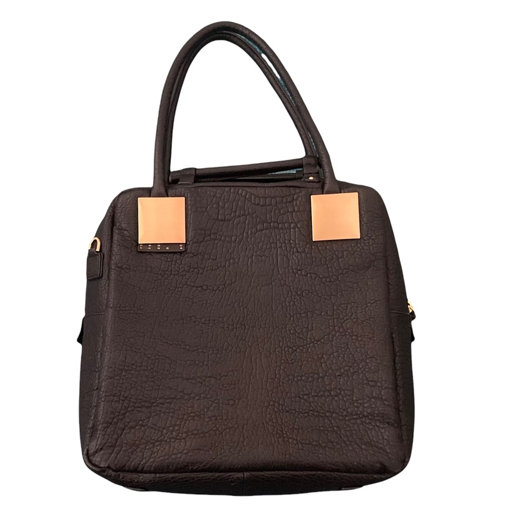 Sang A Leather River Tote Bag Purse black leather